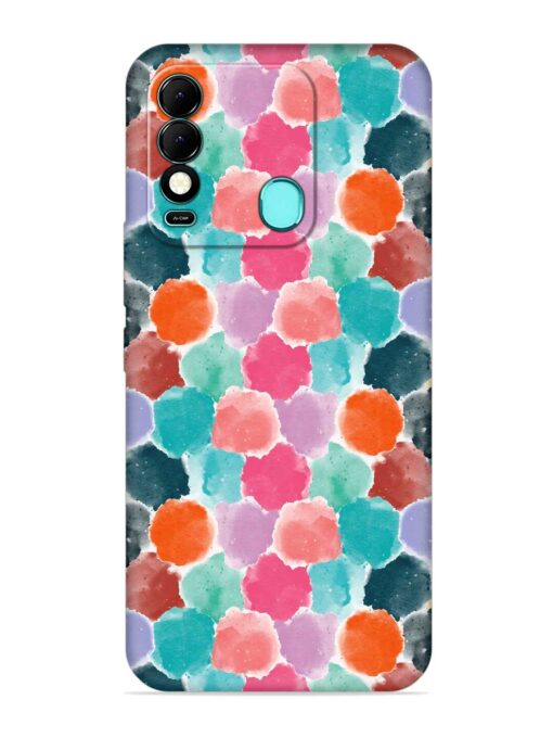 Colorful Seamless Pattern Embossed Soft Silicone Case for Tecno Spark 8 Zapvi