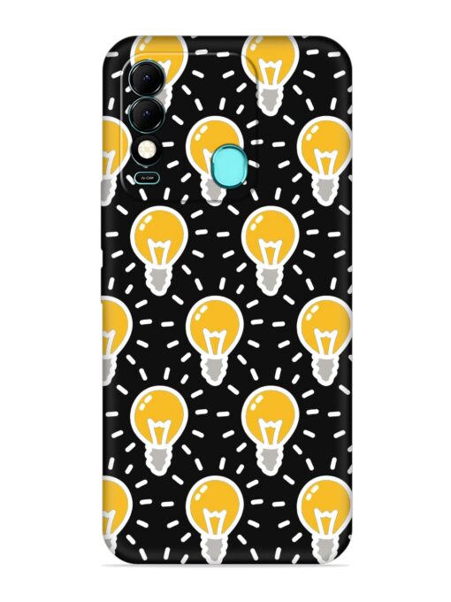 Light Bulb Seamless Embossed Soft Silicone Case for Tecno Spark 8 Zapvi