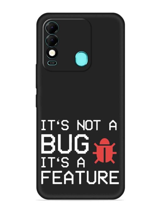 Not Bug Feature Embossed Soft Silicone Case for Tecno Spark 8 Zapvi