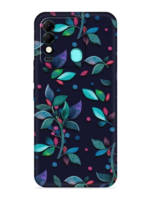 Decorative Watercolor Flower Embossed Soft Silicone Case for Tecno Spark 8 Zapvi