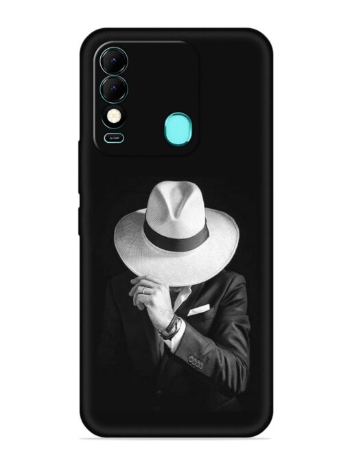 Men Under Hat Embossed Soft Silicone Case for Tecno Spark 8 Zapvi