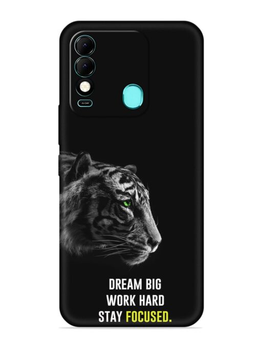 Dream Big Work Hard Embossed Soft Silicone Case for Tecno Spark 8 Zapvi