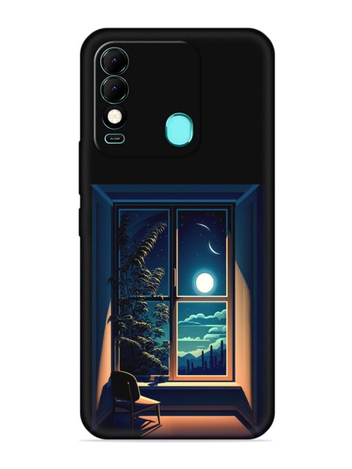 Night View At Window Embossed Soft Silicone Case for Tecno Spark 8 Zapvi