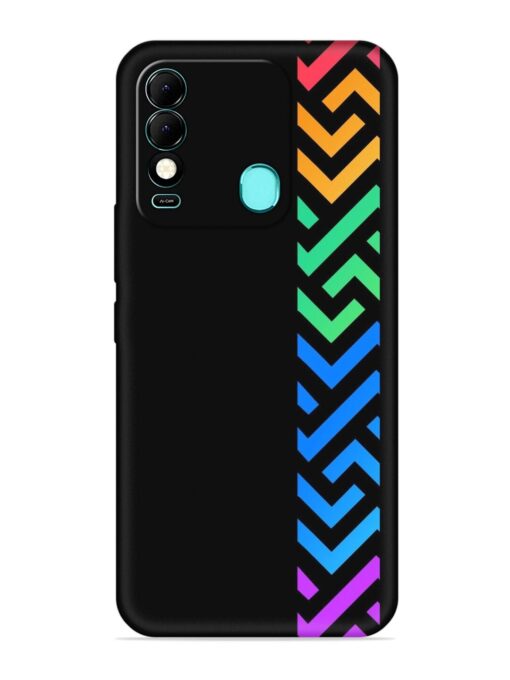 Colorshape Stripes Embossed Soft Silicone Case for Tecno Spark 8 Zapvi