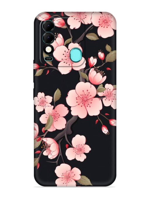 Cherry Blossom Embossed Soft Silicone Case for Tecno Spark 8 Zapvi