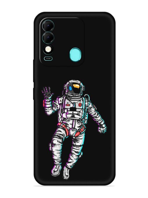 Spaceman Embossed Soft Silicone Case for Tecno Spark 8 Zapvi