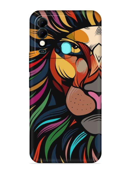 Trippy Lion Art Embossed Soft Silicone Case for Tecno Spark 8 Zapvi