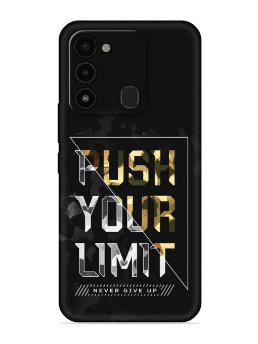 Push Your Limits Embossed Soft Silicone Case for Tecno Spark 8C Zapvi