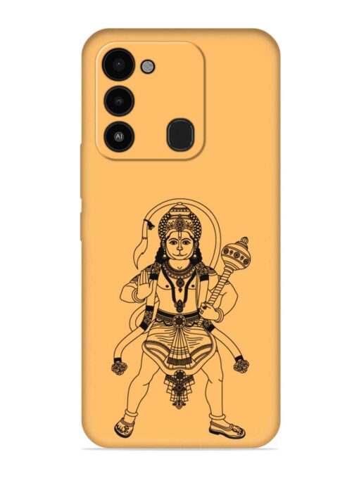 Indian God Hanuman Embossed Soft Silicone Case for Tecno Spark 8C