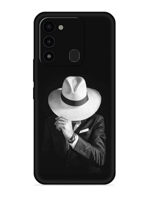 Men Under Hat Embossed Soft Silicone Case for Tecno Spark 8C Zapvi