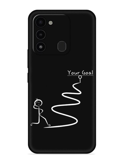 Your Goal Embossed Soft Silicone Case for Tecno Spark 8C Zapvi