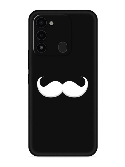 Mustache Vector Embossed Soft Silicone Case for Tecno Spark 8C Zapvi