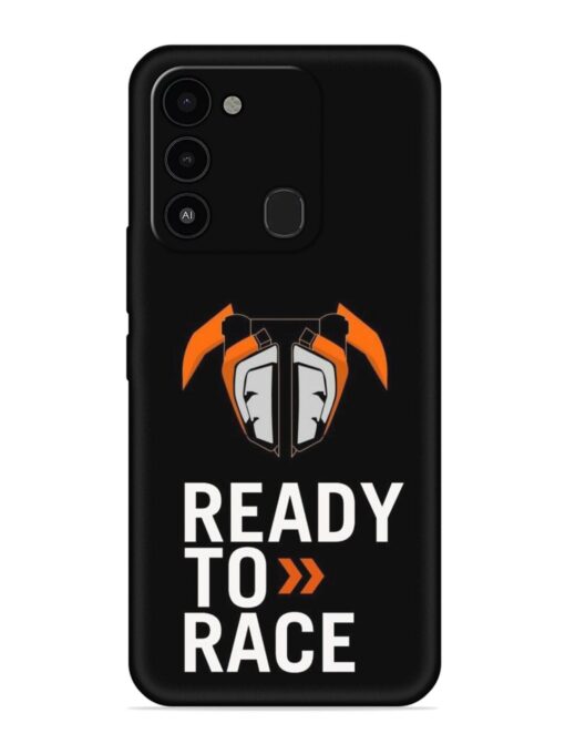 Ready To Race Embossed Soft Silicone Case for Tecno Spark 8C