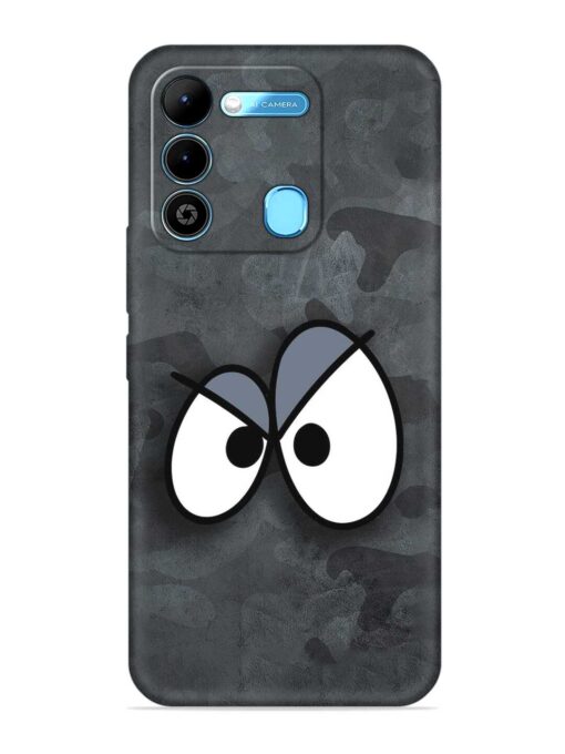 Big Eyes Night Mode Embossed Soft Silicone Case for Tecno Spark 9