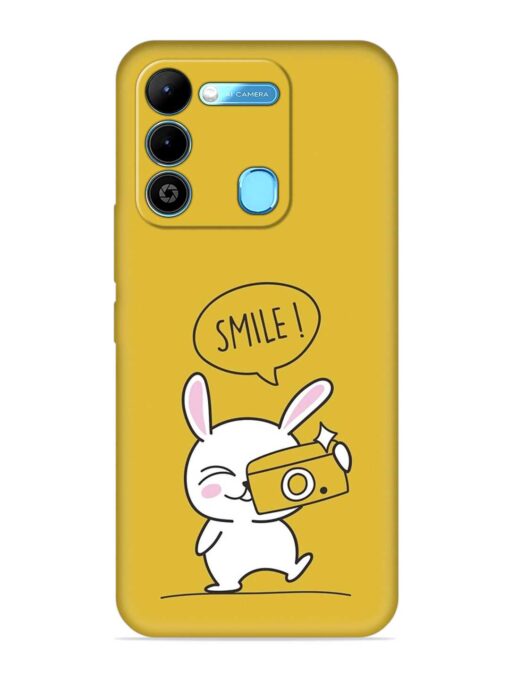 Hey Smile Please Embossed Soft Silicone Case for Tecno Spark 9 Zapvi