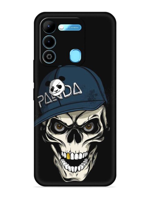 Panda Skull Embossed Soft Silicone Case for Tecno Spark 9 Zapvi