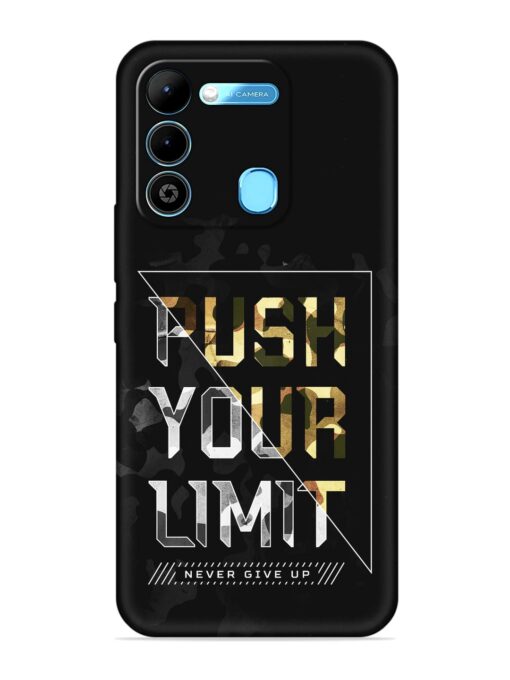 Push Your Limits Embossed Soft Silicone Case for Tecno Spark 9 Zapvi