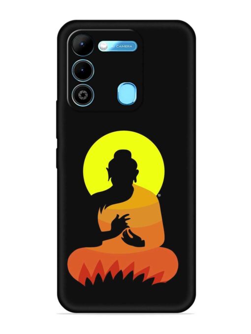 Buddha Art Black Embossed Soft Silicone Case for Tecno Spark 9 Zapvi