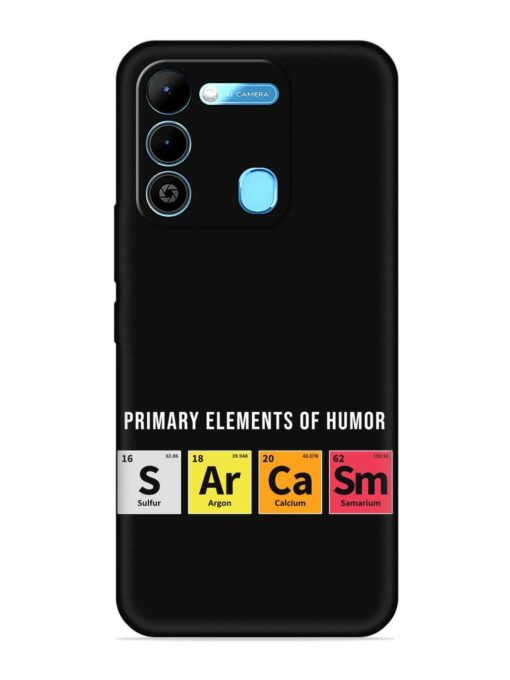 Primary Elements Humor Embossed Soft Silicone Case for Tecno Spark 9