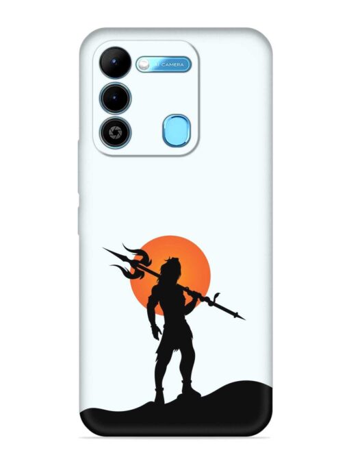 Lord Mahadev Trendy Embossed Soft Silicone Case for Tecno Spark 9