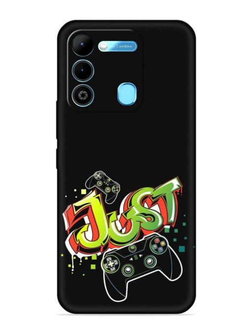 Graffiti Gamepad Illustration Embossed Soft Silicone Case for Tecno Spark 9 Zapvi