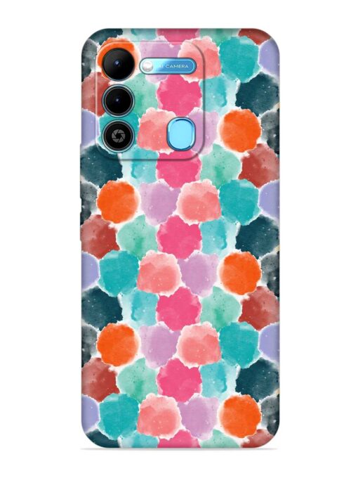 Colorful Seamless Pattern Embossed Soft Silicone Case for Tecno Spark 9