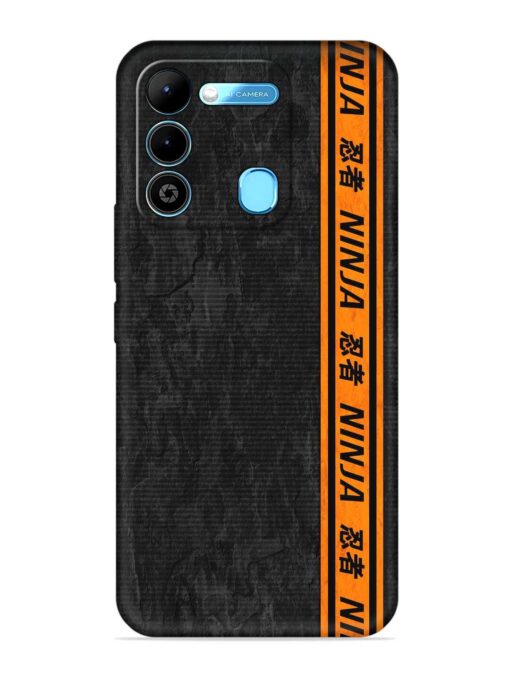 Ninja Srtips Embossed Soft Silicone Case for Tecno Spark 9 Zapvi