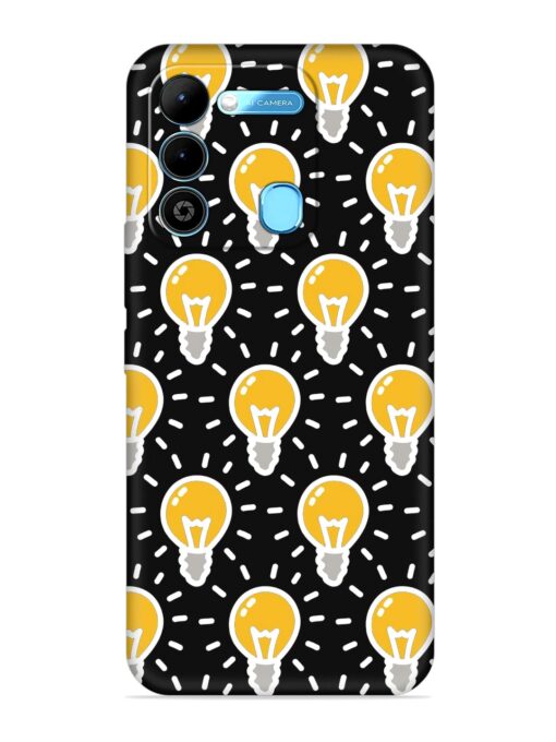 Light Bulb Seamless Embossed Soft Silicone Case for Tecno Spark 9