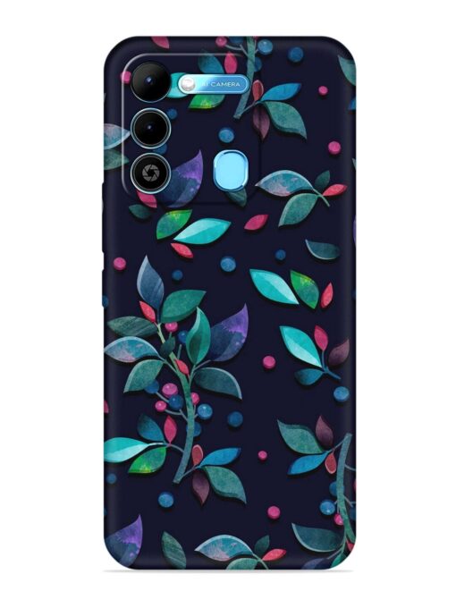 Decorative Watercolor Flower Embossed Soft Silicone Case for Tecno Spark 9 Zapvi