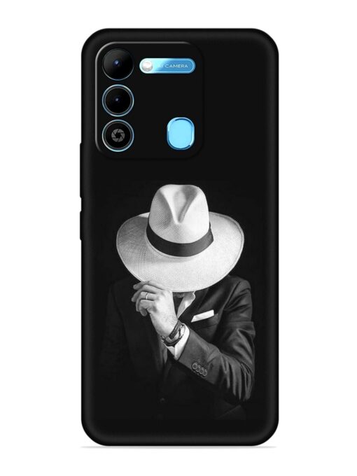 Men Under Hat Embossed Soft Silicone Case for Tecno Spark 9