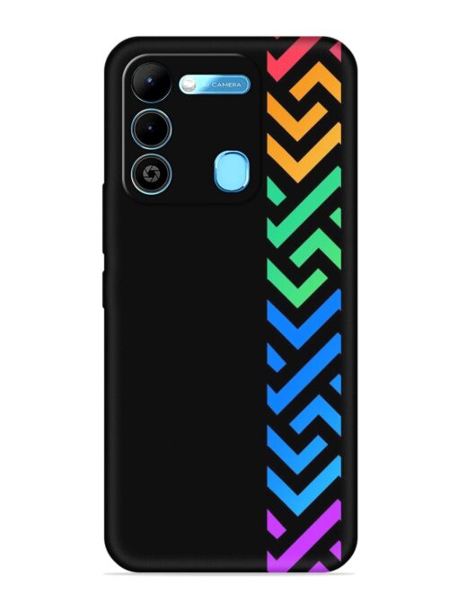 Colorshape Stripes Embossed Soft Silicone Case for Tecno Spark 9 Zapvi