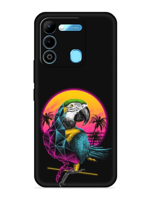 Rad Parrot Embossed Soft Silicone Case for Tecno Spark 9