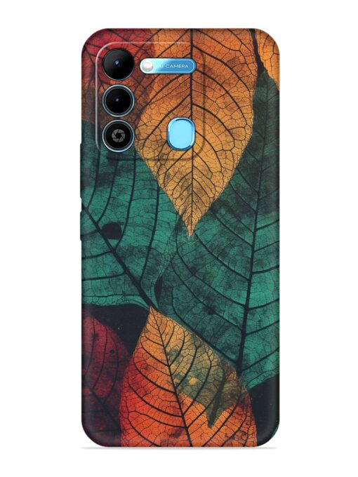 Leaves Artwork Embossed Soft Silicone Case for Tecno Spark 9