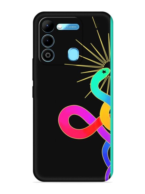 Art Geometric Abstraction Embossed Soft Silicone Case for Tecno Spark 9