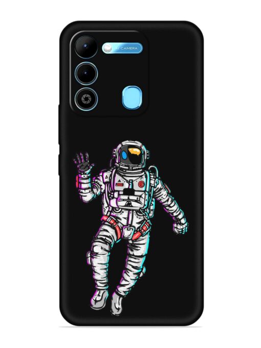 Spaceman Embossed Soft Silicone Case for Tecno Spark 9