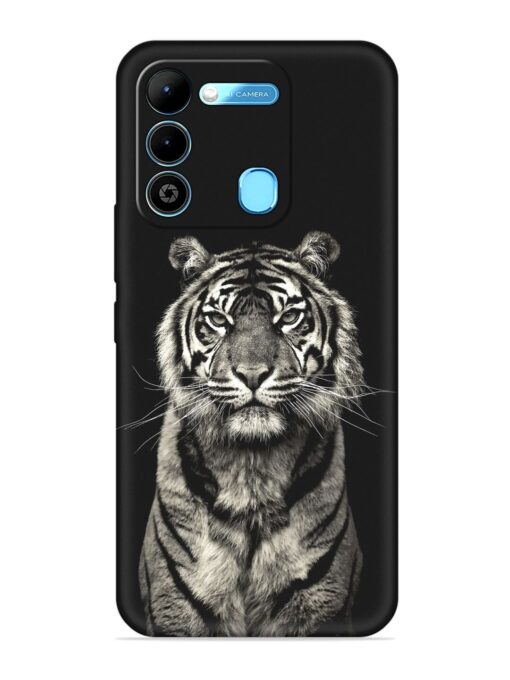 Tiger Art Embossed Soft Silicone Case for Tecno Spark 9