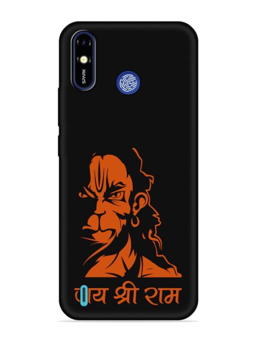 Angry Hanuman Embossed Soft Silicone Case for Tecno Spark Go (2019) Zapvi