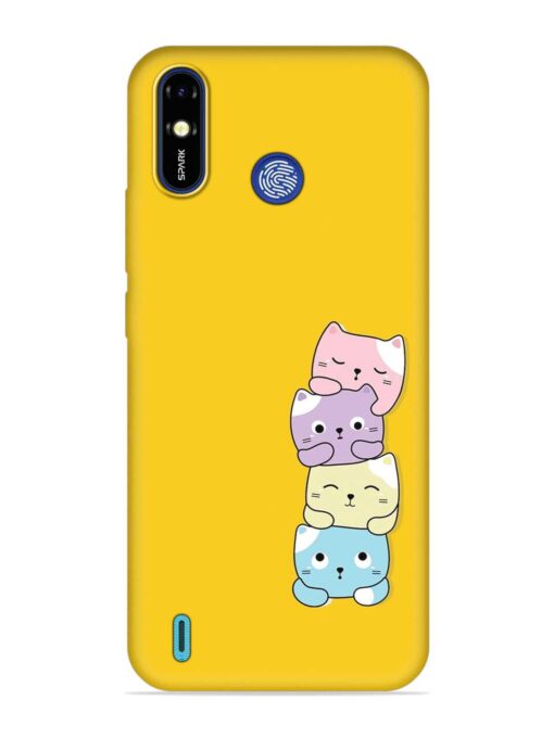 Cartoon Anime Embossed Soft Silicone Case for Tecno Spark Go (2019) Zapvi