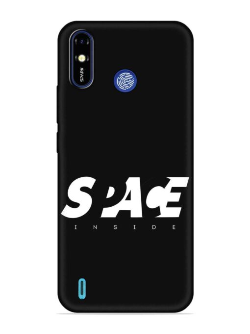 Space Typography Art Embossed Soft Silicone Case for Tecno Spark Go (2019)