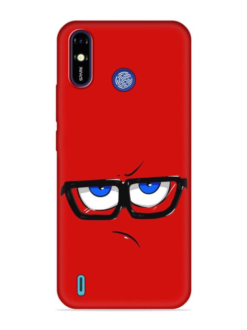 Rad Angry Face Embossed Soft Silicone Case for Tecno Spark Go (2019) Zapvi