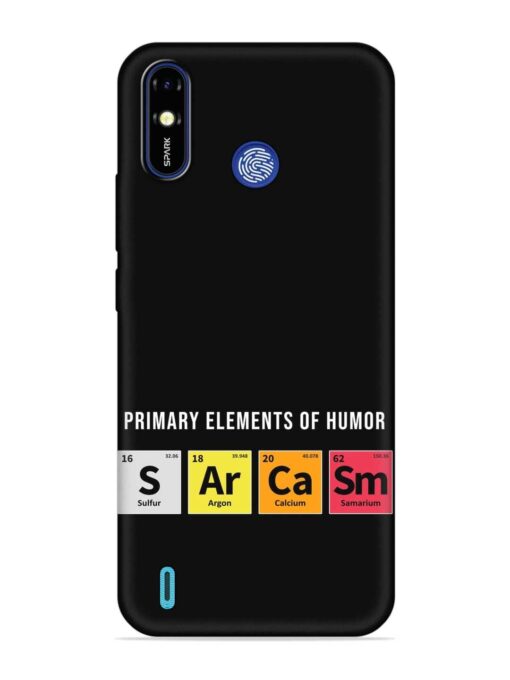 Primary Elements Humor Embossed Soft Silicone Case for Tecno Spark Go (2019)