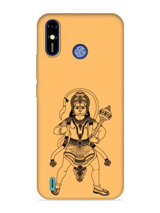 Indian God Hanuman Embossed Soft Silicone Case for Tecno Spark Go (2019)