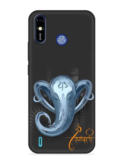 Illustration Lord Ganpati Embossed Soft Silicone Case for Tecno Spark Go (2019)