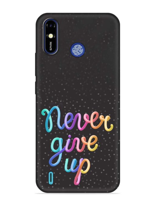 Colorful Stylized Rainbow Embossed Soft Silicone Case for Tecno Spark Go (2019)