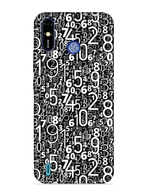 Many Numbers Different Embossed Soft Silicone Case for Tecno Spark Go (2019)