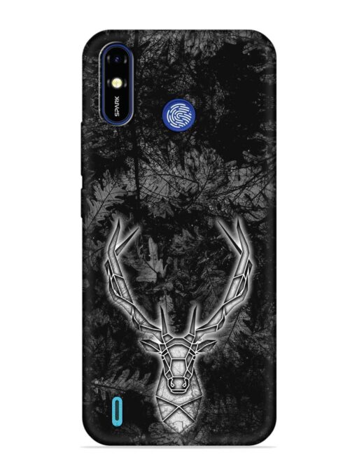 Ancient Deer Embossed Soft Silicone Case for Tecno Spark Go (2019) Zapvi