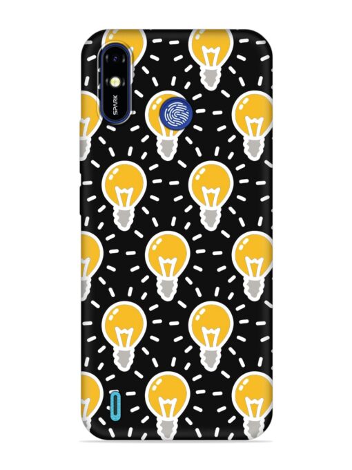 Light Bulb Seamless Embossed Soft Silicone Case for Tecno Spark Go (2019)