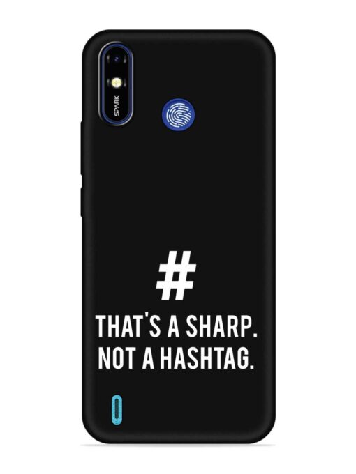 Thats Sharp Not Embossed Soft Silicone Case for Tecno Spark Go (2019)