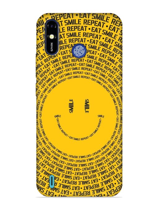 Smiley Embossed Soft Silicone Case for Tecno Spark Go (2019)