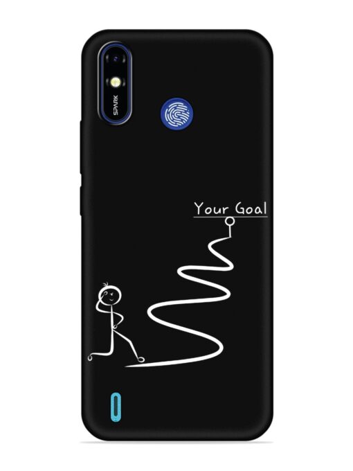 Your Goal Embossed Soft Silicone Case for Tecno Spark Go (2019) Zapvi